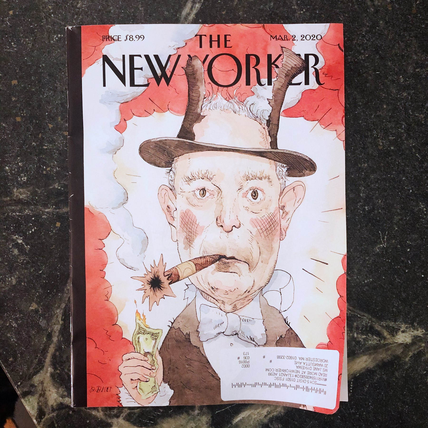 Bloomberg on cover of New Yorker