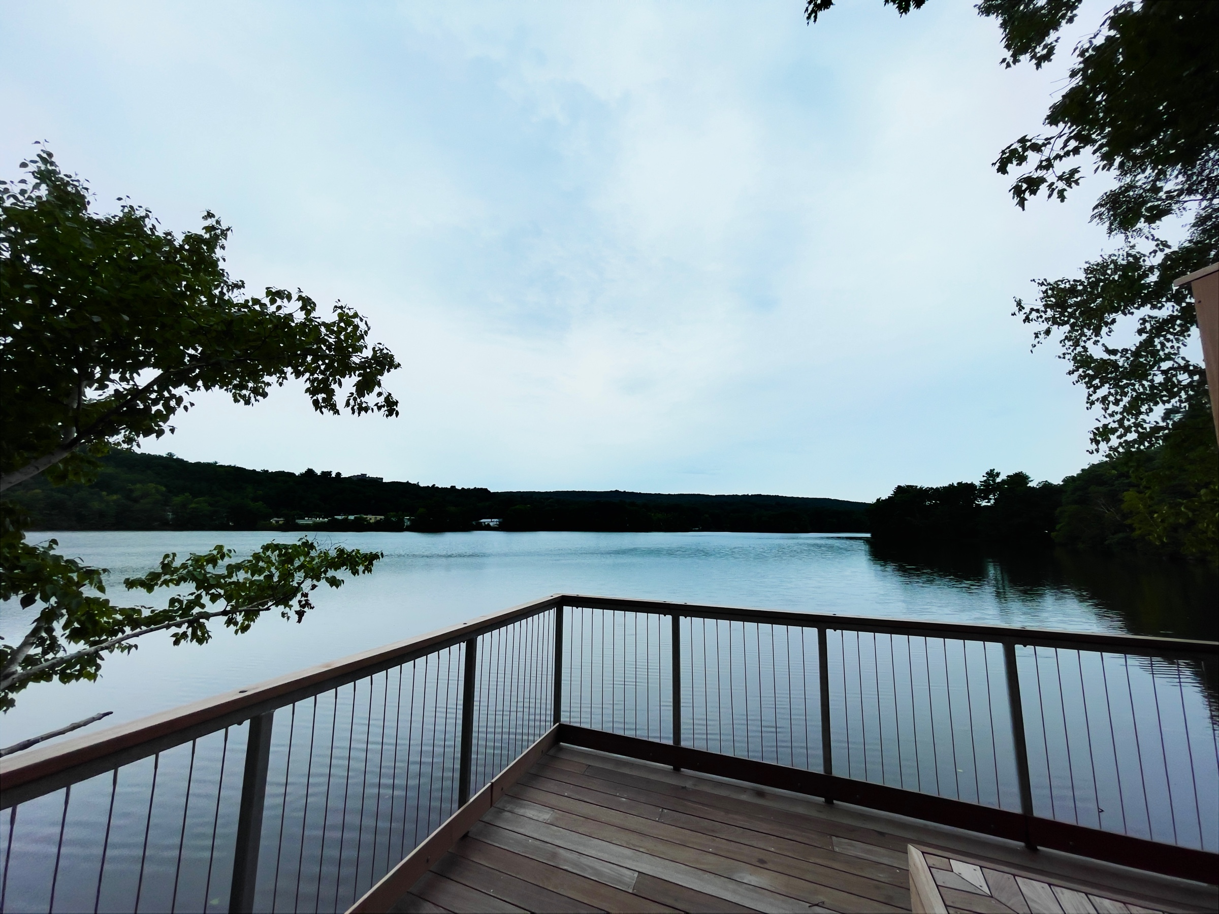 Coe's Pond, overcast day